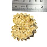 Lot of 7 Vintage Scarf Clips Gold Tone Leaf Filigree Sunburst Art Deco Styles – Collectible vintage item