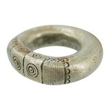 Large Tuareg Berber Marabout Silver Ring Size 10 Heavy 55g Saharan Tribal Ethnographic – Ethnographic collectible - Africa 