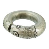 Large Tuareg Berber Marabout Silver Ring Size 10.5 Heavy 50g Saharan Tribal Ethnographic – Ethnographic collectible - Africa 