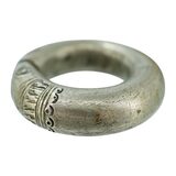 Large Tuareg Berber Marabout Silver Ring Size 10.5 Heavy 50g Saharan Tribal Ethnographic – Ethnographic collectible - Africa 