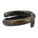 Vintage Tuareg Berber Snake Ring Size 7 Handcrafted Saharan Tribal Ethnographic 9g – Ethnographic collectible - Africa 