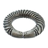 Large Heavy Tuareg Berber Coiled Torsade Ring Size 13 43g Saharan Tribal Ethnographic – Ethnographic collectible - Africa 