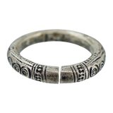 Vintage Tuareg Berber Open Ring Size 12.5 Hand Engraved Band Saharan Tribal Ethnographic 13g – Ethnographic collectible - Africa 