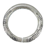 Vintage Tuareg Berber Open Ring Size 12.5 Hand Engraved Band Saharan Tribal Ethnographic 13g – Ethnographic collectible - Africa 