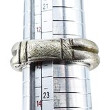 Vintage Saharan Ring Size 13 Hand Engraved Saharan Tribal Ethnographic 16g – Ethnographic collectible - Africa 