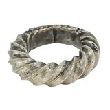 West African Tuareg Torque Amulet Ring Ethnographic Silver Alloy Size 7 16g – Ethnographic collectible - Africa 
