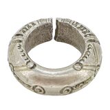 Large Tuareg Marabout Amulet Ring Ethnographic Silver Alloy Size 11 43g – Ethnographic collectible - Africa 