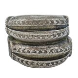 West African Saharan Tribal Snake Ring - Prestige Amulet - Size 7.5 - 52g – Ethnographic collectible - Africa 