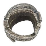 West African Saharan Tribal Snake Ring - Prestige Amulet - Size 7.5 - 52g – Ethnographic collectible - Africa 