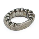 Vintage African Saharan Tuareg Tribal Amulet Ring One Sided Wear Size 10 36g – Ethnographic collectible - Africa 