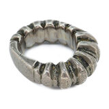 Vintage African Saharan Tuareg Tribal Amulet Ring One Sided Wear Size 10 36g – Ethnographic collectible - Africa 