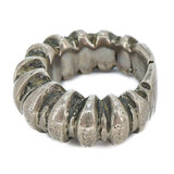 Vintage African Saharan Tuareg Tribal Amulet Ring One Sided Wear Size 10 36g – Ethnographic collectible - Africa 