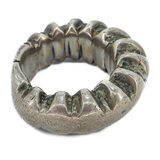 Vintage African Saharan Tuareg Tribal Amulet Ring One Sided Wear Size 10 36g – Ethnographic collectible - Africa 