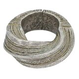 West African Saharan Tribal Ornate Twisted Ring - Prestige Amulet - Size 6.5-7 38g – Ethnographic collectible - Africa 