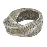 West African Saharan Tribal Ornate Twisted Ring - Prestige Amulet - Size 6.5-7 38g – Ethnographic collectible - Africa 