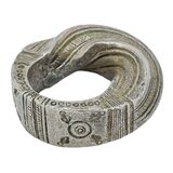 West African Saharan Tribal Ornate Twisted Ring - Prestige Amulet - Size 6.5-7 38g – Ethnographic collectible - Africa 