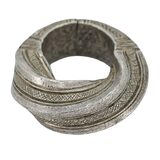 West African Saharan Tribal Ornate Twisted Ring - Prestige Amulet - Size 6.5-7 38g – Ethnographic collectible - Africa 