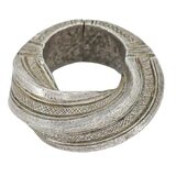 West African Saharan Tribal Ornate Twisted Ring - Prestige Amulet - Size 6.5-7 38g – Ethnographic collectible - Africa 