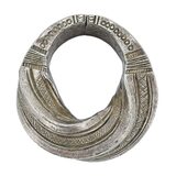 West African Saharan Tribal Ornate Twisted Ring - Prestige Amulet - Size 6.5-7 38g – Ethnographic collectible - Africa 