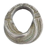 West African Saharan Tribal Ornate Twisted Ring - Prestige Amulet - Size 6.5-7 38g – Ethnographic collectible - Africa 
