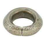 Heavy Tuareg Marabout Amulet Ring Ethnographic Silver Alloy 41g Size 7.5 Field Wear – Ethnographic collectible - Africa 