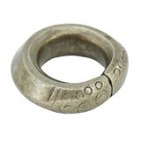 Heavy Tuareg Marabout Amulet Ring Ethnographic Silver Alloy 41g Size 7.5 Field Wear – Ethnographic collectible - Africa 