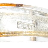 Vintage Polish 925 Sterling Silver Amber Ring Size 8 Modernist Baltic Amber – Vintage item