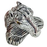 JAI by John Hardy Sterling Silver Horse Head Ring 925 Size 6 – Collectible designer item - retired