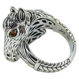 JAI by John Hardy Sterling Silver Horse Head Ring 925 Size 6 – Collectible designer item - retired
