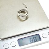 Vintage Studio Modernist Solid Silver Sculptural Spiral Coil Hook Ring Size 6 8.8g – OOAK - Unique one of a kind artisan item
