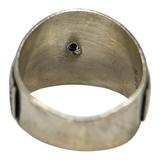 Natural Amethyst Sterling Silver Ring - Artisan Scroll - Size 6.5 - Pinky – OOAK - Unique one of a kind artisan item