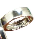 Y2K Sterling Silver Purple Chalcedony Ring – Size 7, Celestial Back, Statement – Estate Find