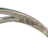 Sterling Silver Open Flower Ring with Heart Motif - Artisan Cast- 3.7G Size 9 – Studio made / small batch item  - Estate find