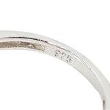 Sterling Silver Pink Cubic Zirconia Halo Ring – Oval Center, Pavé Accents - Size 7 – Estate Find