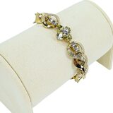 Sarah Coventry Monte Carlo - Demi Parure - Gold Tone With Clear And Green Rhinestones – Collectible vintage item