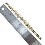 Sarah Coventry Monte Carlo - Demi Parure - Gold Tone With Clear And Green Rhinestones – Collectible vintage item