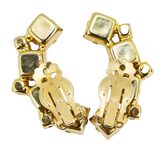 Vintage Mid Century Pink Rhinestone Choker Necklace & Clip Earrings Set Gold Tone – Rare Vintage Item