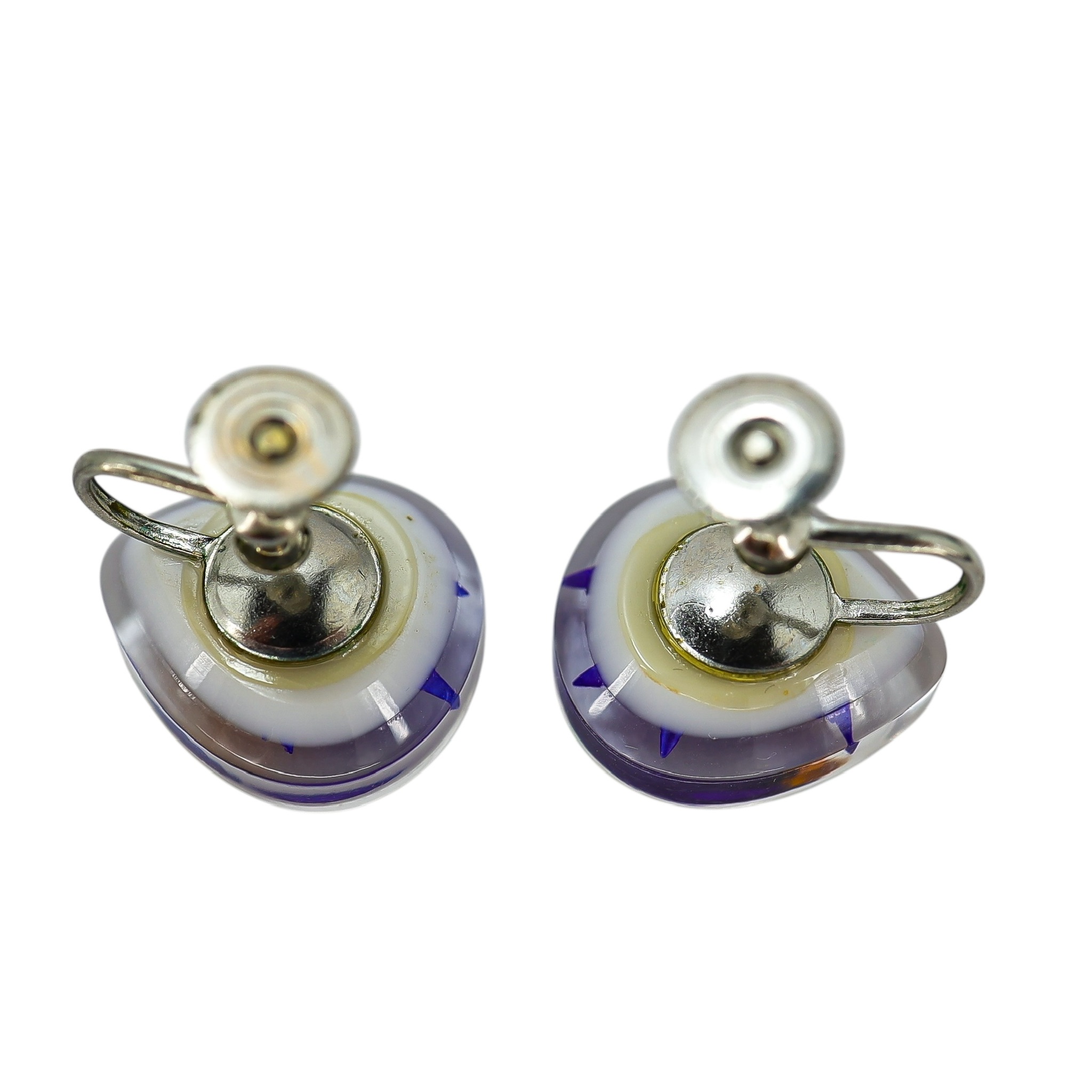 Vintage Lucite Bird Pendant Necklace & Earrings Set – Reverse-Carved / Embedded Design image 5