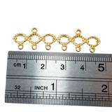 Vintage NOS 3-Strand Gold-tone Connector Findings -  Twisted Loop Design – Vintage dead stock item 