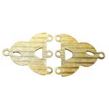 Vintage NOS 3-Strand Gold-tone Connector Findings - Braided Design – Vintage dead stock item 