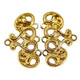 Vintage NOS 3-Strand Gold-tone Connector Findings - Scroll Design – Vintage dead stock item 