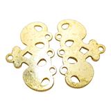 Vintage NOS 3-Strand Gold-tone Connector Findings - Scroll Design – Vintage dead stock item 