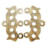 Vintage NOS 3-Strand Gold-tone Connector Findings -  Art Nouveau Style – Vintage dead stock item 