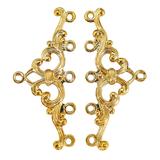 Vintage NOS 5-1 Multi Strand Connector Findings -  Gold Tone Rococo Scroll – Vintage dead stock item 