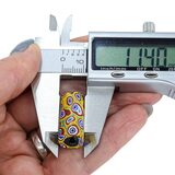 Rare Antique Venetian Millefiori Lattice Tube Trade Bead Picard #588 25mm x 11mm – Rare collectible vintage item 