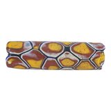 Antique Venetian Millefiori Lattice Tube Trade Bead Picard #693 43mm x 12.9mm – Rare collectible vintage item 