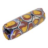Antique Venetian Millefiori Lattice Tube Trade Bead Picard #693 43mm x 12.9mm – Rare collectible vintage item 