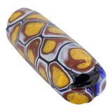 Antique Venetian Millefiori Lattice Tube Trade Bead Picard #693 43mm x 12.9mm – Rare collectible vintage item 