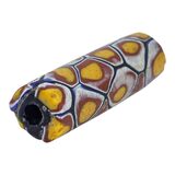Antique Venetian Millefiori Lattice Tube Trade Bead Picard #693 43mm x 12.9mm – Rare collectible vintage item 