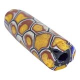 Antique Venetian Millefiori Lattice Tube Trade Bead Picard #693 43mm x 12.9mm – Rare collectible vintage item 